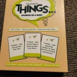 The Game of Things