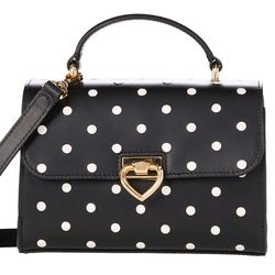 Kate Spade Lovitt Small Top Handle Black Polka Dot Crossbody Purse