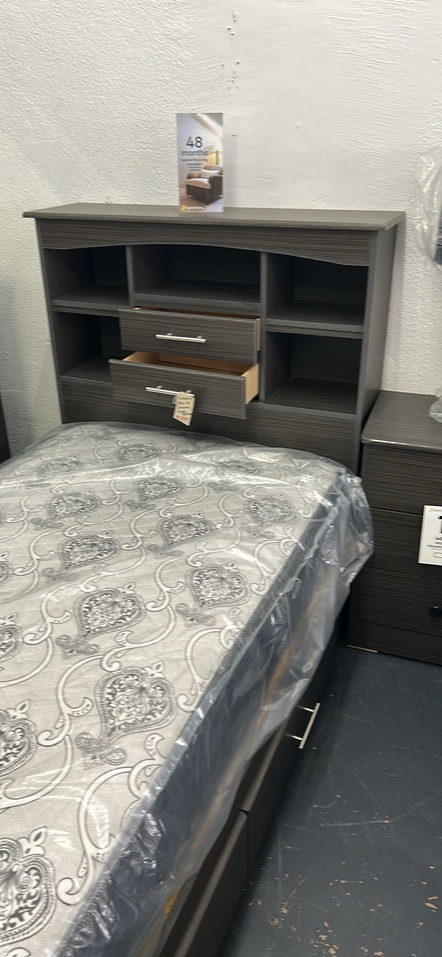 Twin Size Platform Bed And Headboard