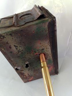 Shot Up Down Range Ammo Box Theft Deterrent