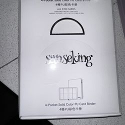 Collection Card Binder White Sanseking
