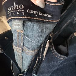 Dark boot cut jeans