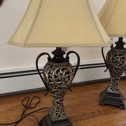 Antique Lamps Set Of 2