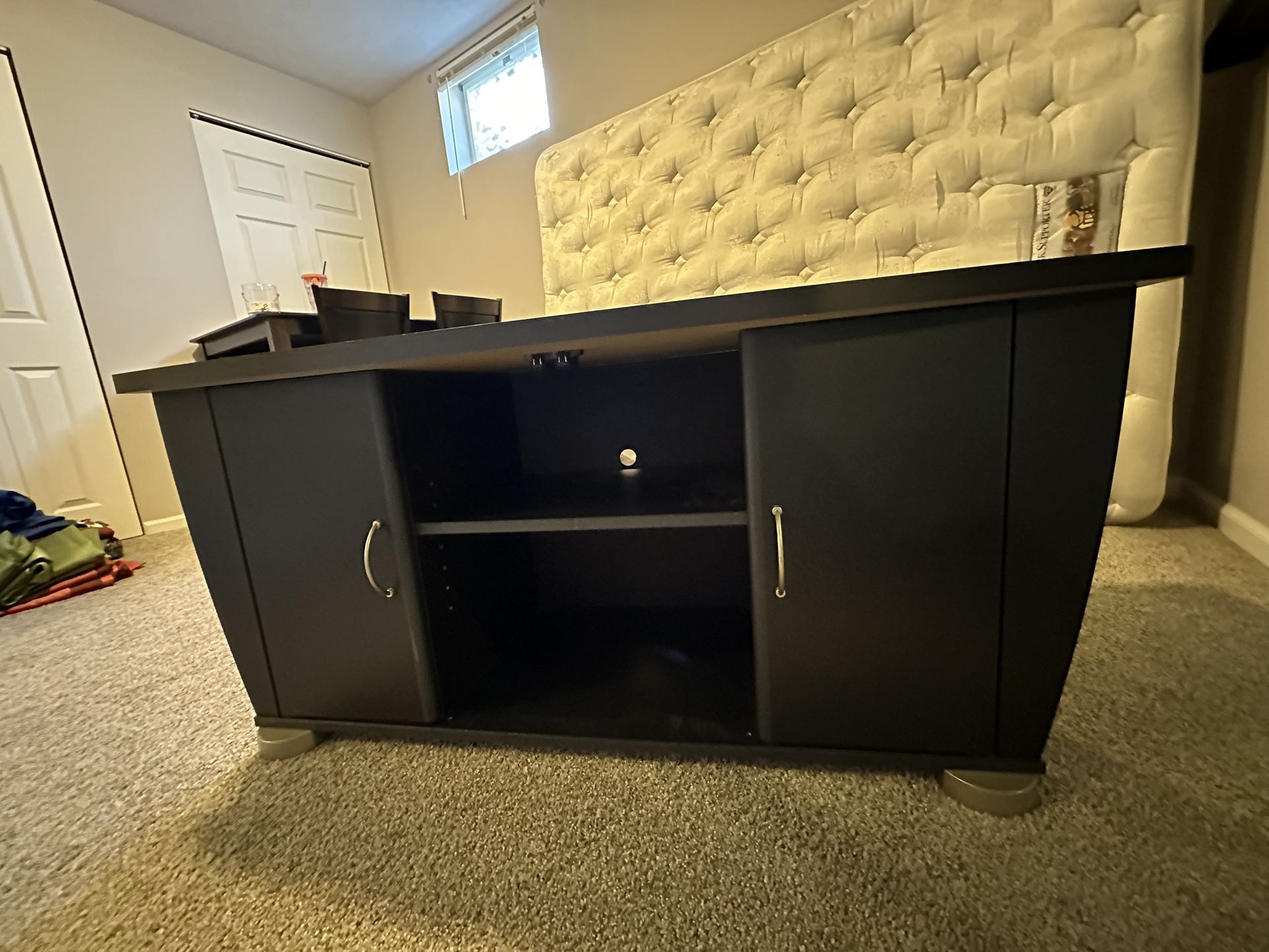 TV Console With Side Storage Doors