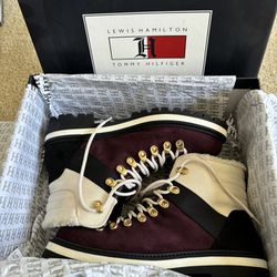 **NEW - NEVER WORN, ORIGINAL PACKAGING** Lewis Hamilton/Tommy Hilfiger Fall 2019 Color Block Boots