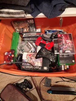 Old video games and accessories