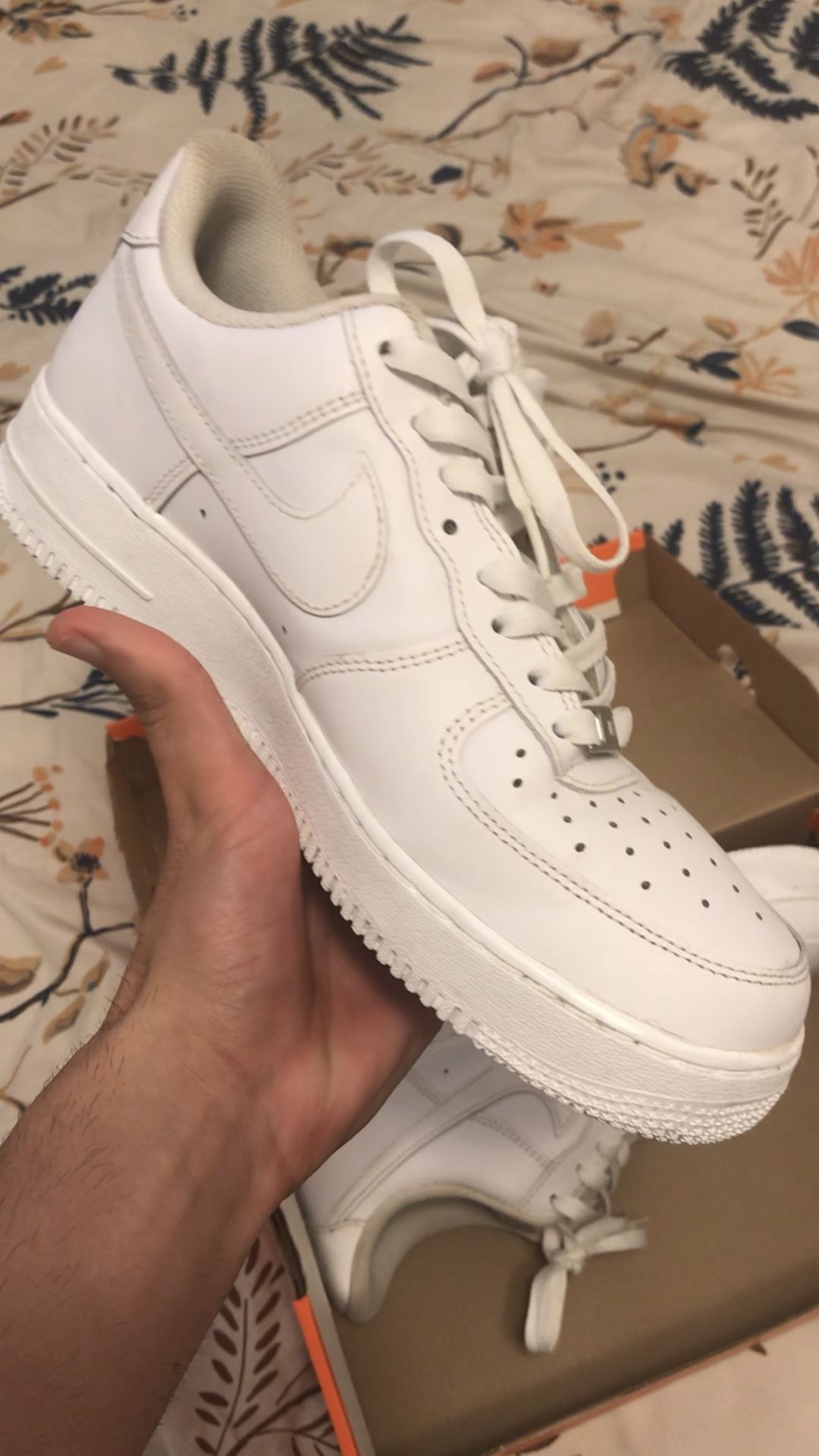 Nike Air Force 1 White Edition’s🤍⚡️🤍👑 For Sale Size 8 Men🔥👟⚡️🦾