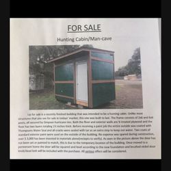 Hunting Cabin/storage Shed/gardening Shed/bunker/camping Cabin