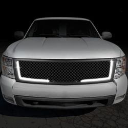 07-13 Chevrolet Silverado LED DRL Grille Parilla 