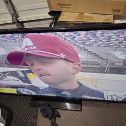 65 Inch Samsung TV W Remote N Roku,  Can Deliver For Xtra $$10