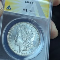 1884 Annex MS64 Morgan Silver Dollar