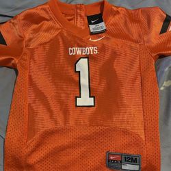 Nike Oklahoma State Cowboys #1 Youth Size Medium 12 Football Jersey Boys