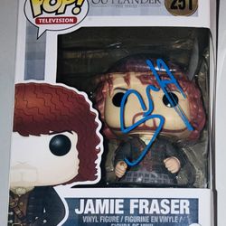 SAM HEUGHAN SIGNED AUTOGRAPHED JAMIE FRASER OUTLANDER FUNKO POP #251 BAS COA!