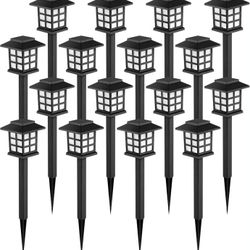 Solar Lights Outdoor Waterproof 16 Pack, LED Garden Decor