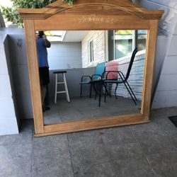 Beautiful Large Antique Mirror 