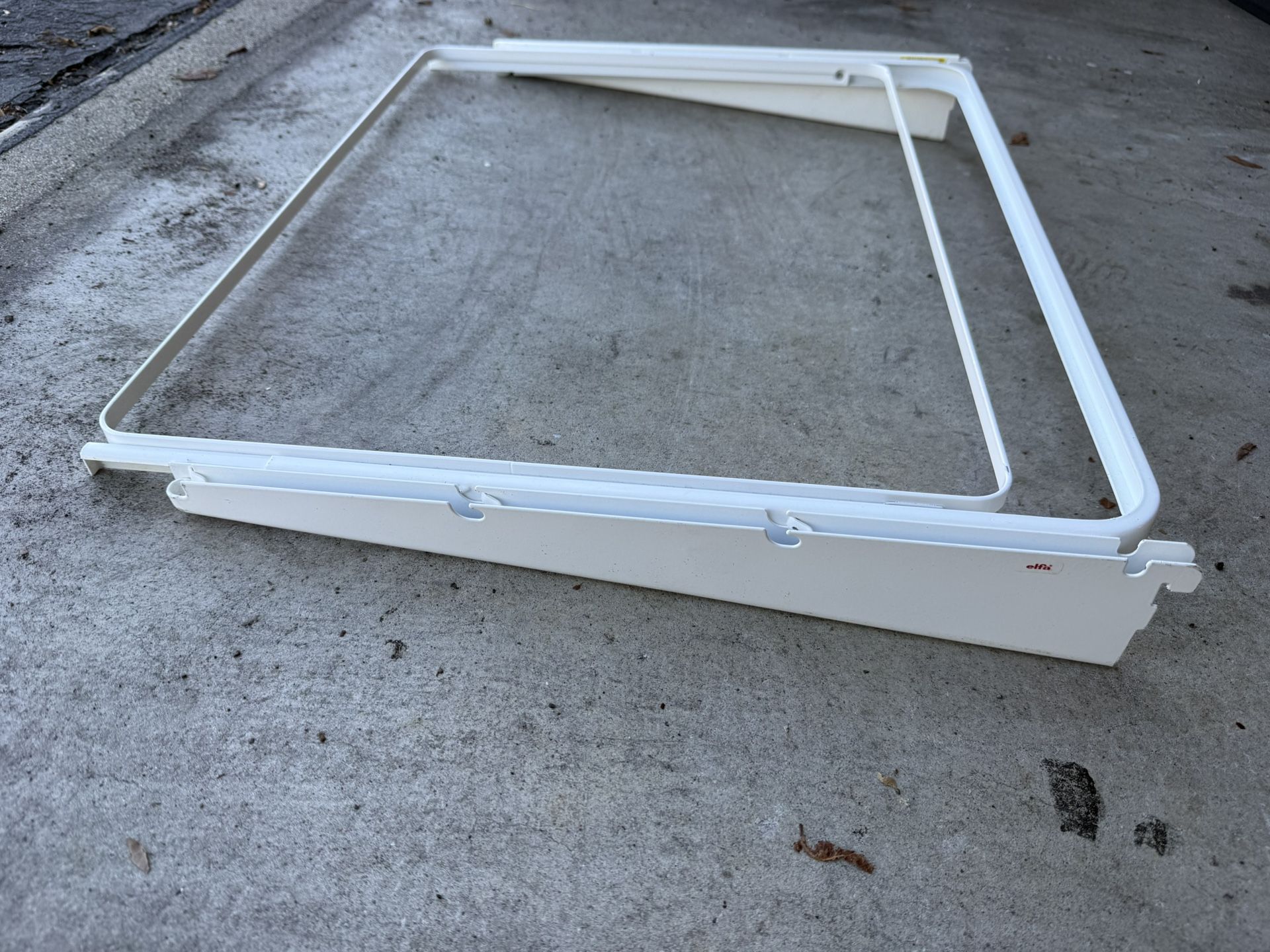 26 Elfa Classic 2' Hanging Drawer Frames Platinum & White