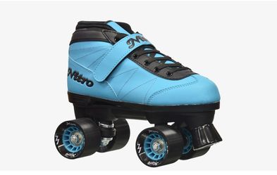 🛼 NEW!! Epic Skates Nitro Blue Quad Speed Roller Skates