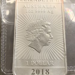1 Ounce Silver Dragon Bar