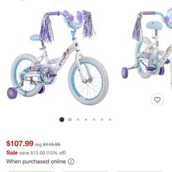 Frozen Kids Bike - In Good Condition