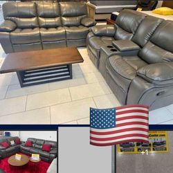 RECLINING SOFA AND LOVESEATS FOR $1199. WE SELL FOR LESS