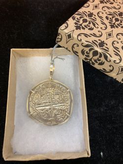 Atocha silver coin pendant