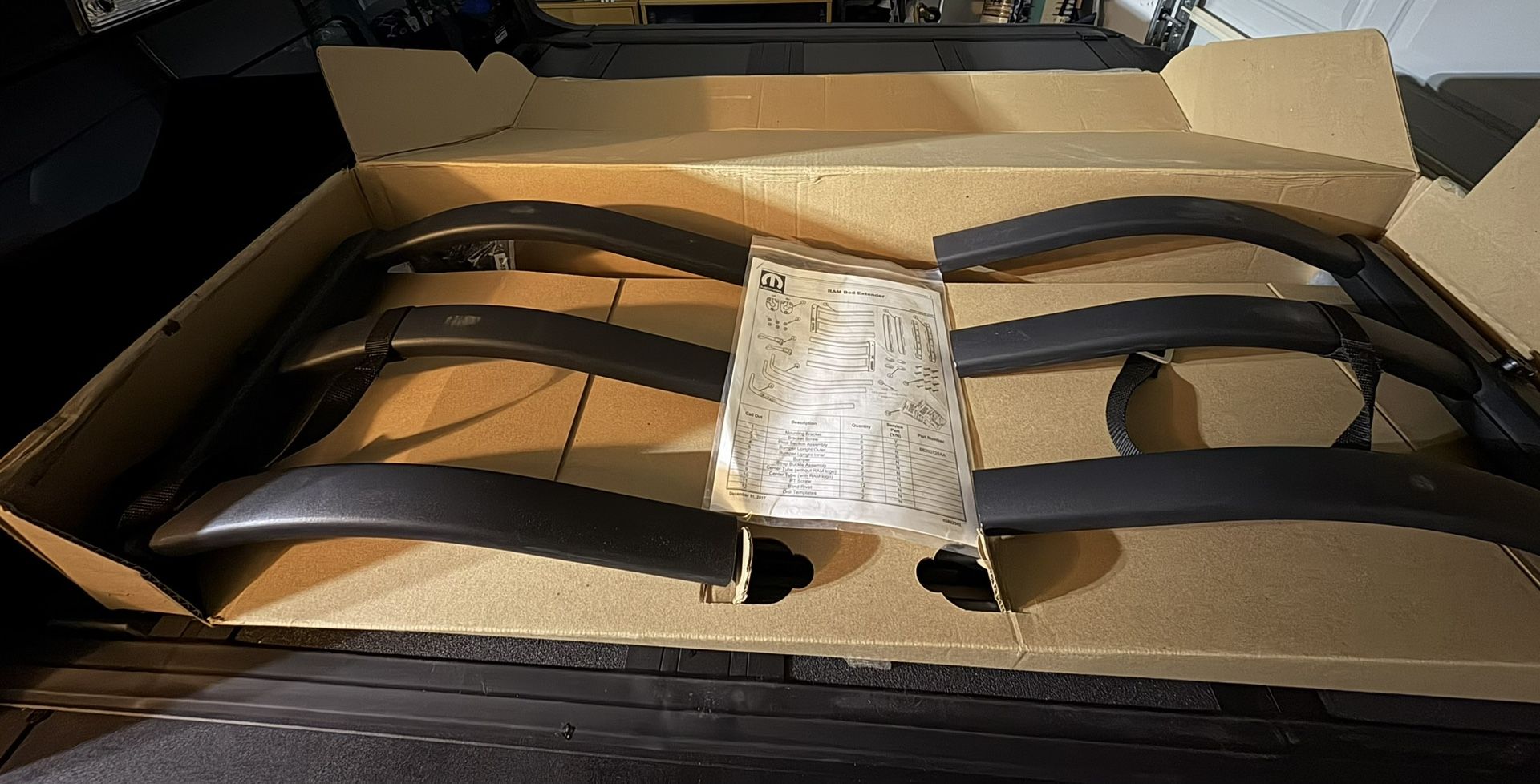Ram 1500 OEM Bed Extender - new in box