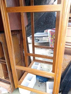 China cabinet all glass shelves
