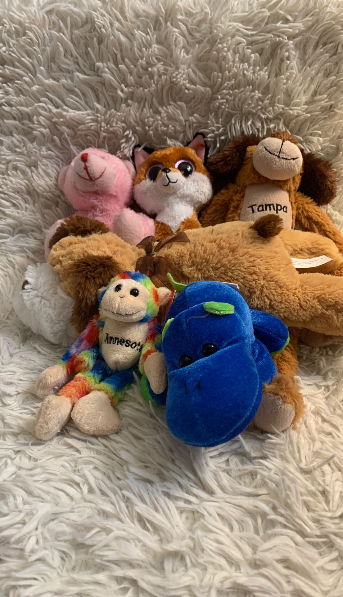 6 pack of stuffed animals