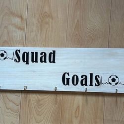 Soccer Medal / Awards Display For Wall - Soccer Goals