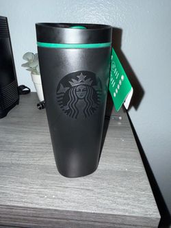 Starbucks x owala Limited Edition Smooth Sip Spout 20oz Insulated Tumbler Black and Green - NEW
