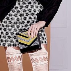 White Garter Fishnet Pantyhose 