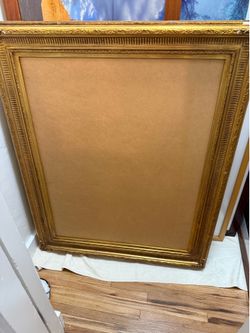 Vintage ornate gold frame