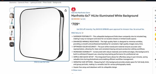 Manfrotto illuminati’s white background