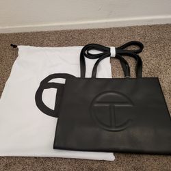 Telfar Medium Black Shopping Bag New With Tags!