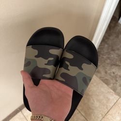 Camo Burberry Slides