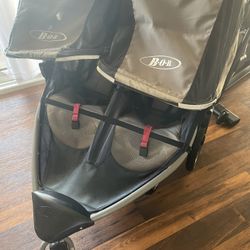 Double Bob Stroller With Double Tray Accessory 