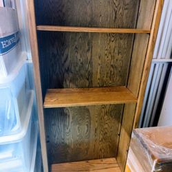 Solid oak bookcase or display case ! Great for your home !