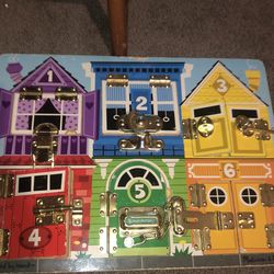 Melisa and Doug busy board