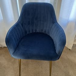 Blue Velvet Accent Chairs