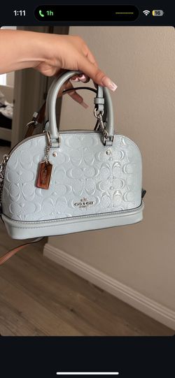 Vintage Baby Blue Coach Bag 