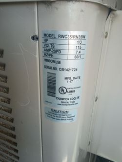 Champion cooler swamp cooler