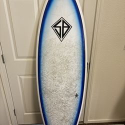 5'10" × 20 1/2" × 2 3/4" 35.5 liters Scott Burke Flying Fish $220