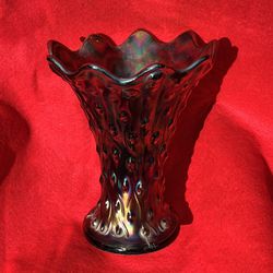 Antique Carnival Glass Vase  