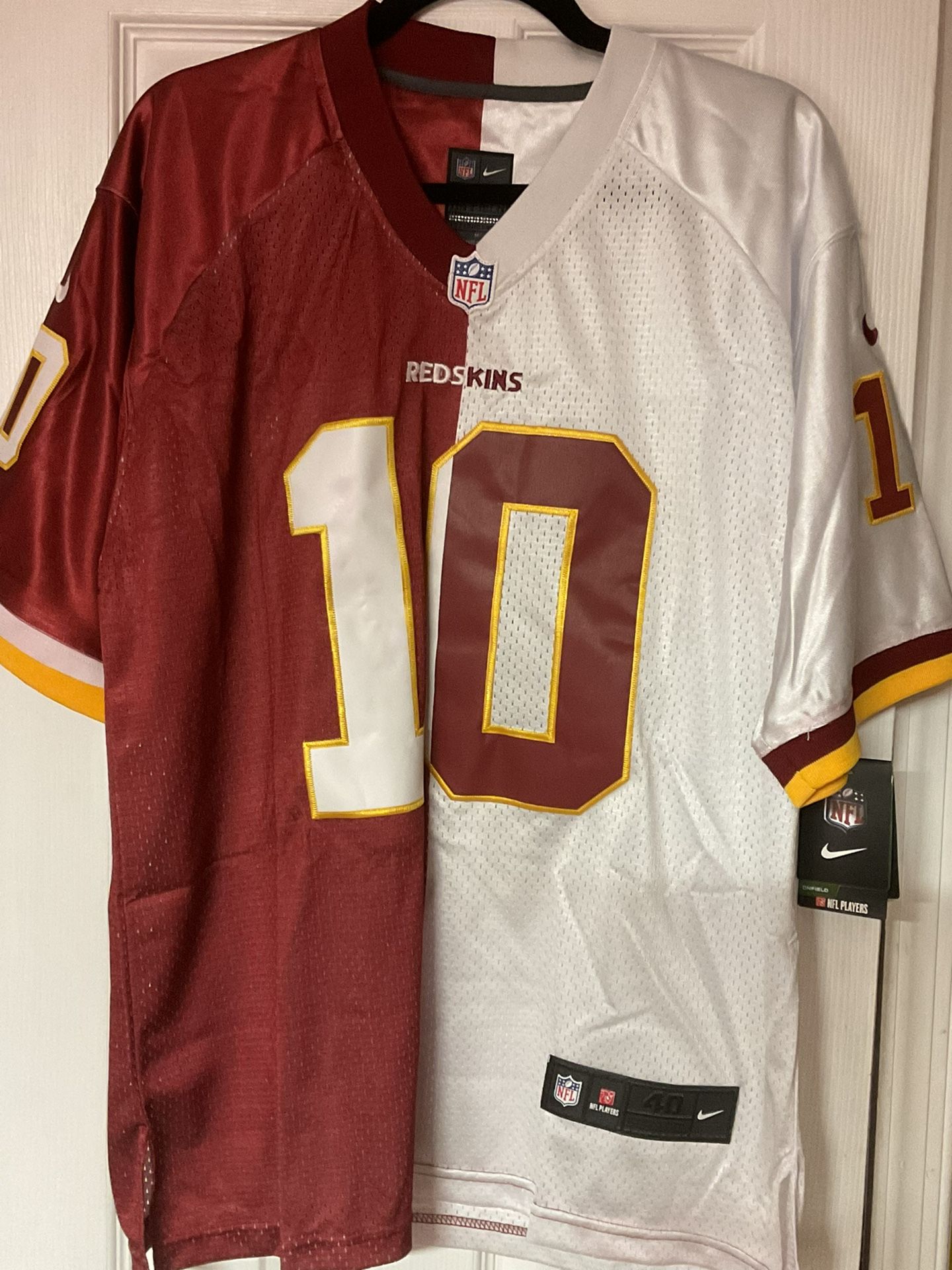 Washington Redskins #10 RGIII NFL Home Away Split Nike JERSEY Sz 40 - Medium NWT New with tags