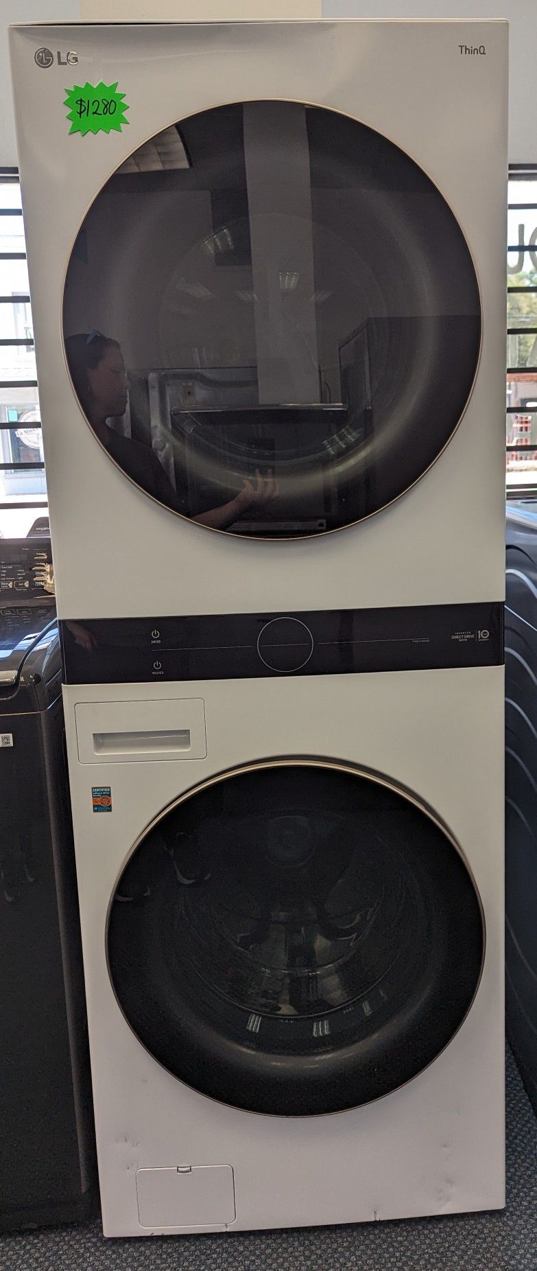 New LG WashTower Stacked Laundry Center 