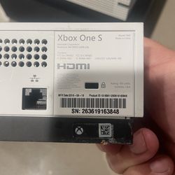Xbox one S 500gb model 1681 console only