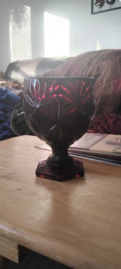 Vintage Ruby Goblet