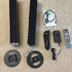 MZEIBO Sound Bar for Smart TV，80W Bluetooth Soundbar 2-in-1 Detachable