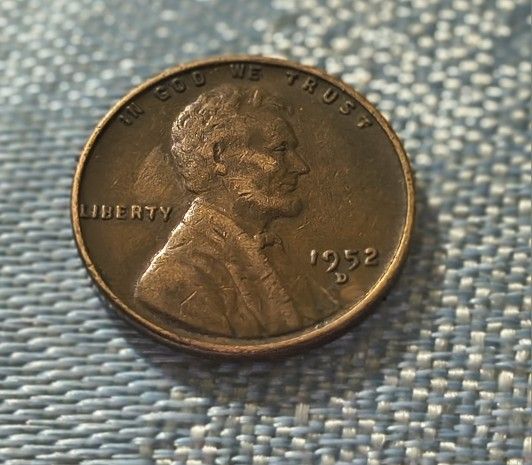1952 D Penny Wheat W Errors!