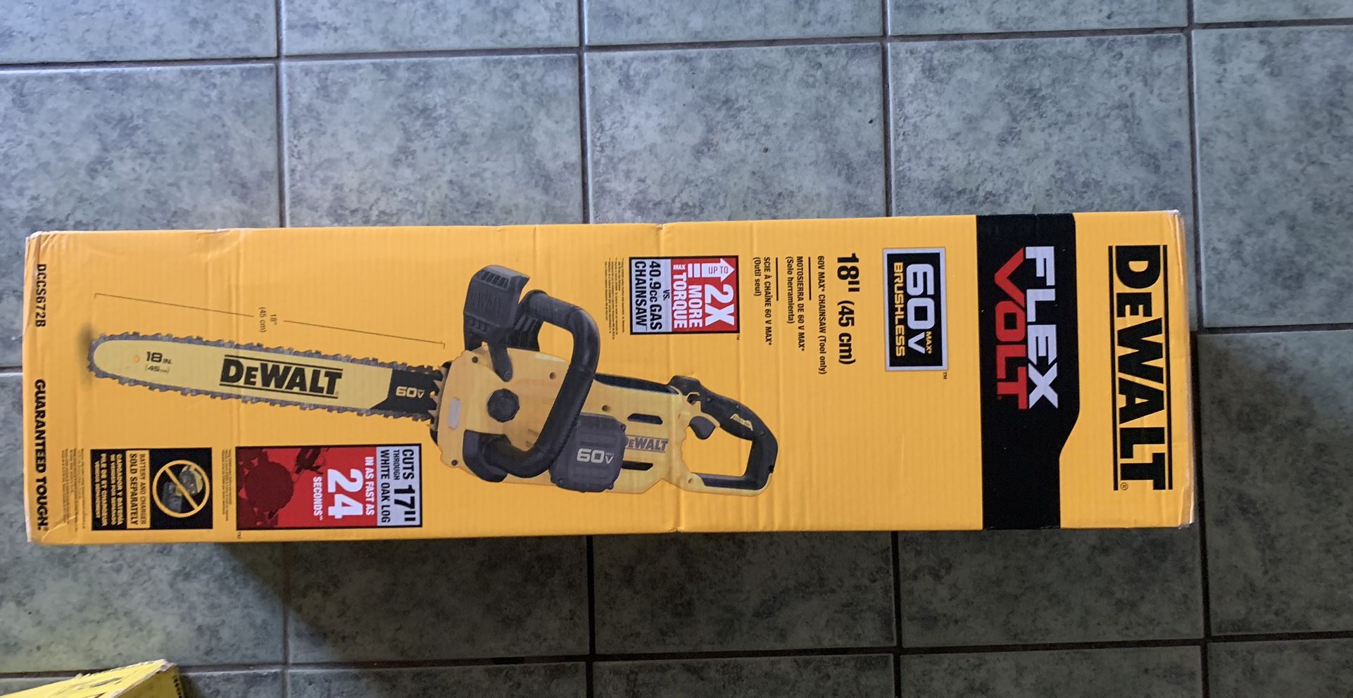 Dewalt Flexvolts 18 Inch Chainsaw